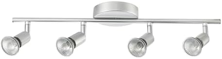 Globe Electric 58932 Track Light 4-Bar Matte Silver