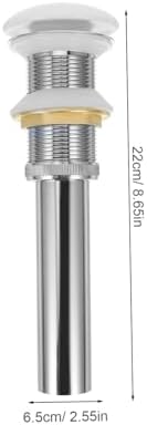 DECOMELODY White Ceramic Sink Drain Filter