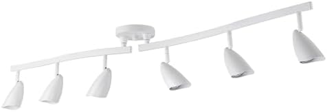 Globe Electric 59353 Grayson 6-Light S-Shape Track Lighting