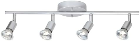 Globe Electric 58932 Track Light 4-Bar Matte Silver