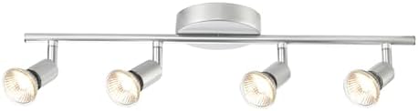 Globe Electric 58932 Track Light 4-Bar Matte Silver