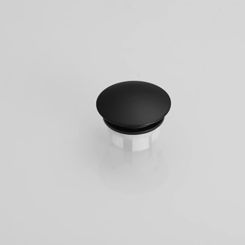 Matte Black Brass Bathroom Sink Overflow Cover 2-Pack