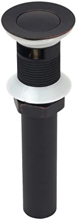 Akicon Oil Rubbed Bronze Push Button Drain Stopper for Bathroom Sink