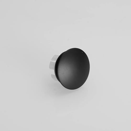 Matte Black Brass Bathroom Sink Overflow Cover 2-Pack