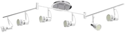 Depuley 6-Light LED Track Lighting Kit with Foldable Arms
