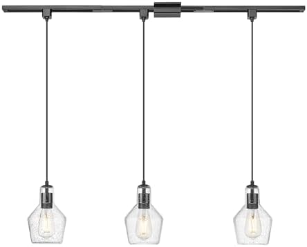 Emliviar 3-Light H Track Hanging Light Black Finish