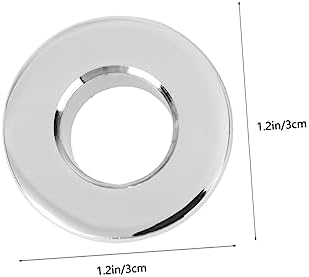NULYLU 8-Piece Ceramic Sink Drain Cover Prevent Overflows with Silver Plates