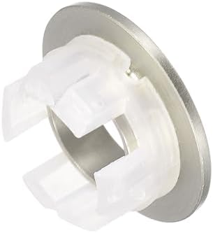 Durable Sink Overflow Rings brushed silver 3Pcs Set for bathroom kitchen use