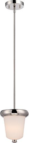 Nuvo 62 402 One Light Mini Pendant Polished Nickel