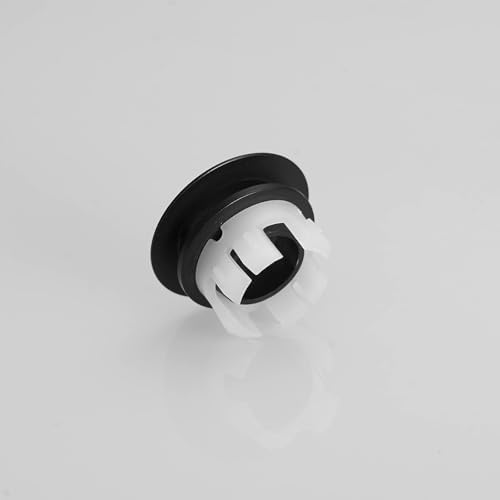 Matte Black Brass Bathroom Sink Overflow Cover 2-Pack