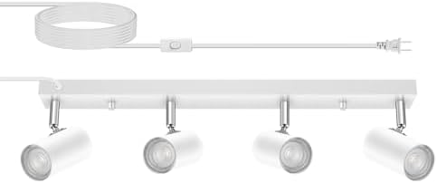 AUQUEE 4 Light Track Lighting Kit