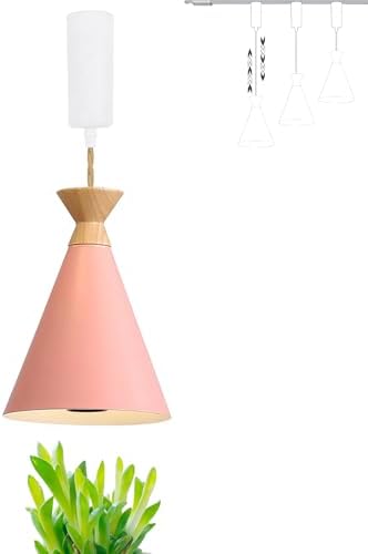 BK-100 Macaron Pink Full Spectrum Track Pendant Light