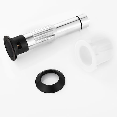 PARLOS Pop Up Sink Drain Stopper with Hair Catcher Oil Rubbed Bronze 2100603