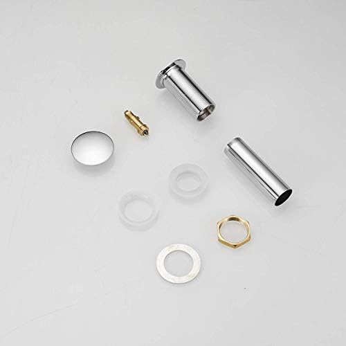 BWE Chrome Pop Up Sink Drain - 1-12 to 1-34 Sink Hole