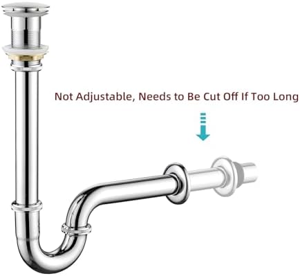 High-Quality Brass P-Trap Set for Bathroom Sink Chrome