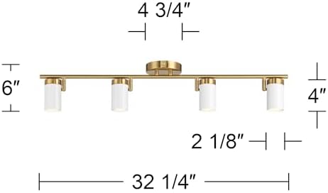 Pro Track 4 Light Adjustable Track Lighting Kit