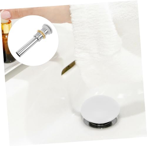 DECOMELODY White Ceramic Sink Drain Filter