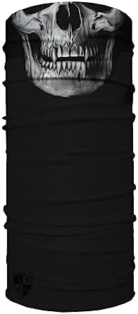 SA Company Kids Face Shield UPF 30 Tactical Black Skull