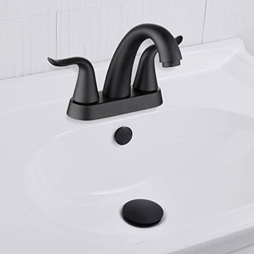 Overflow Sink Cap Matte Black