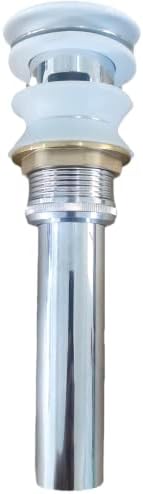 Universal Bathroom Sink Drain with Pop-Up and Overflow Hole