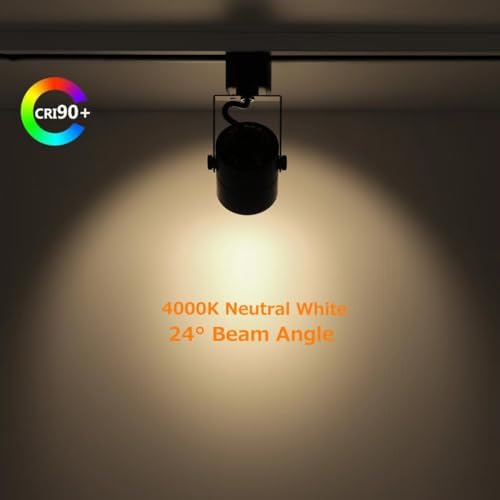 Dimmable Flicker-Free 24 Beams Energy-Efficient 1000-LM LED Track Lighting Heads