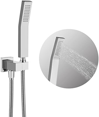 Gotonovo Wall Mount Chrome Polished Brass Handheld Shower Head