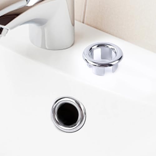 4-Pack Sink Overflow Hollow Rings Black