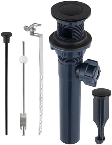 Hygie Rinse Sink Drain with Lift Rod and Overflow