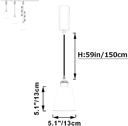 Adjustable pendant lamp with E26 bulbs