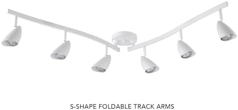 Globe Electric 59353 Grayson 6-Light S-Shape Track Lighting