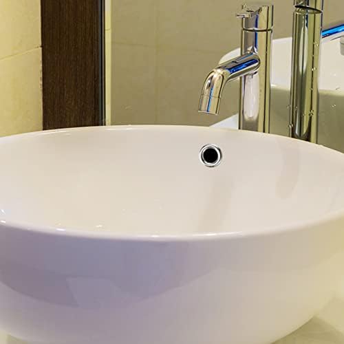 Angoily 30pcs x 3 Replacement Sink Overflow Rings Ceramic Basin Drains Covers