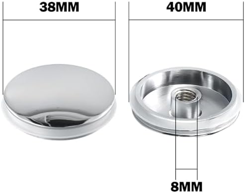 38mm Chrome Drain Plug with Pop-Up Click Clack Mechanism