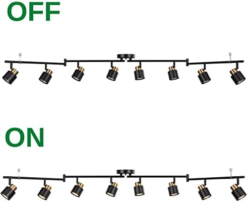 8-Light Adjustable Ceiling Track Lighting Kit