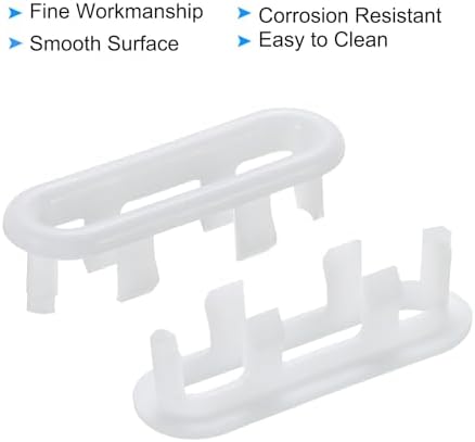 3-Piece Bath Sink Overflow Rings with White Design