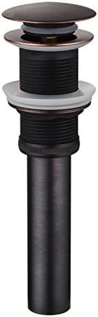 Sumerain 42mm Oil Rubbed Bronze Pop Up Sink Drain Stopper Without Overflow