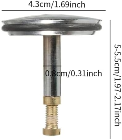 Copper and Stainless Steel Sink Drain Stopper with Rotating Switch Design