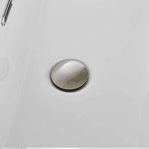 Bathroom Sink Drain Pop Up Stopper Brushed Nickel