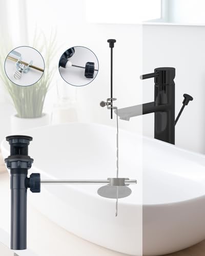 Hygie Rinse 2-Pack SinkDrains with Lift Rod for Bathrooms
