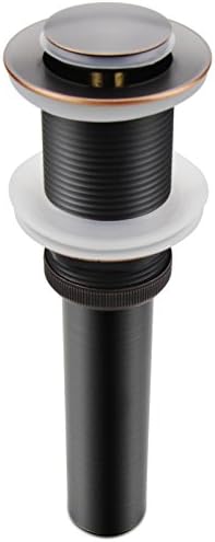 Durable Oil-Rubbed Bronze Sink Drain Stopper No Overflow 119 GPM Fit Install