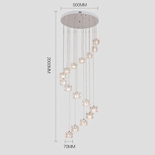 16 or 25 Glass Ball Chandelier for Staircase and Living Room
