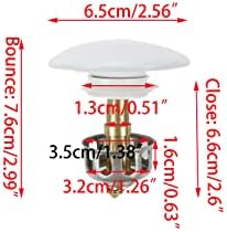 UTALIND 138 inch White Sink Stopper