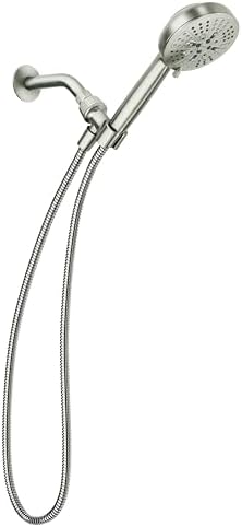 Muen Hydro Energetix Spot Resist Detachable Brushed Nickel Handheld Shower Head