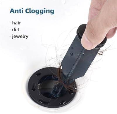 Hygie Rinse Sink Drain with Lift Rod and Overflow