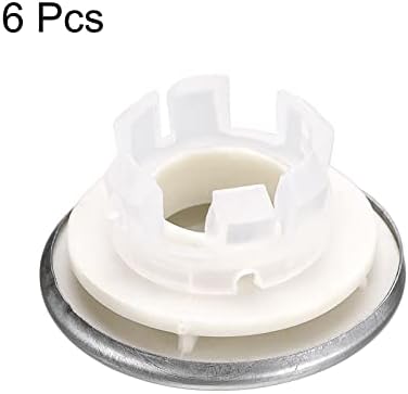 6-Piece Sink Overflow Rings for Bathroom Kitchen Use