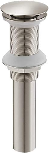 Bathroom Sink Drain Pop Up Stopper Brushed Nickel