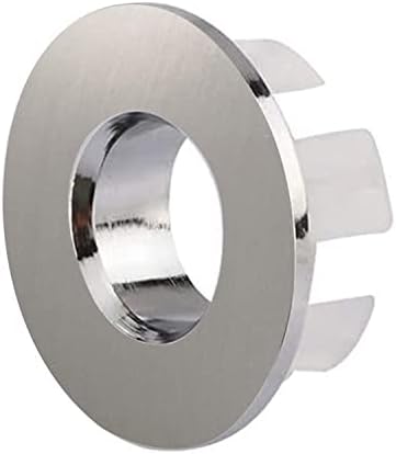 Bathtime Bliss High-Quality Overflow Sink Cover in Brushed Nickel