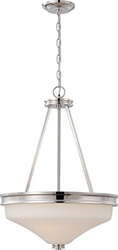 Nuvo 62425 Three Light Pendant Polished Nickel