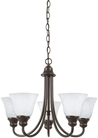 Modern Design Windgate Five Light Chandelier Heirloom Bronze