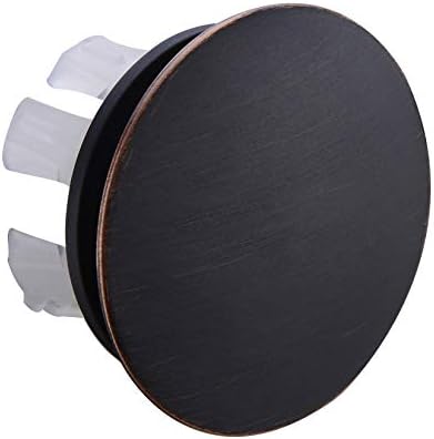 Solid Brass Sink Overflow Cap Round Hole Cover for Bathroom Basin