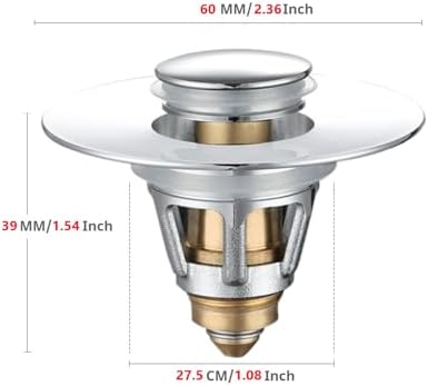 Universal 2 in 1 Bathroom Sink Stopper